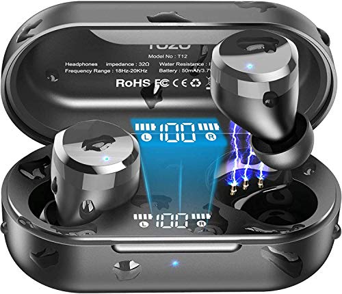 TOZO T12 Wireless Earbuds with Premium Fidelity Sound and LED Display