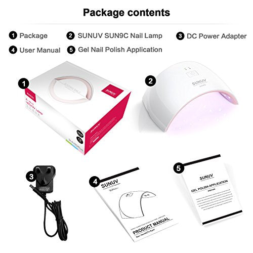 SUNUV UV LED Nail Lamp SUN9C Pink
