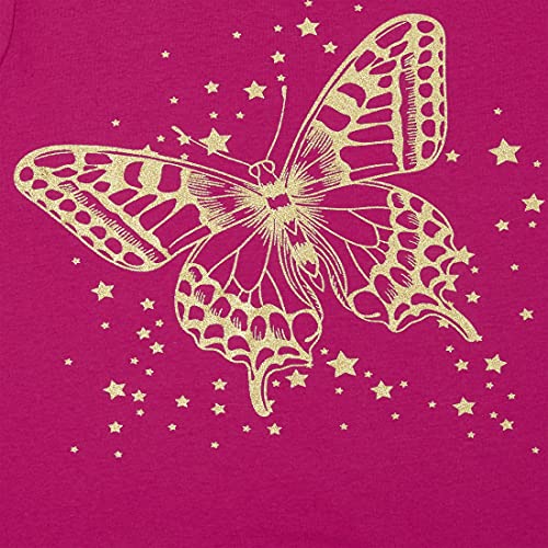 Butterfly Graphic Tee 2-Pack (Girls, Medium)