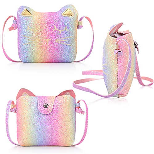 3-Piece Cat Shoulder Bag Set for Girls