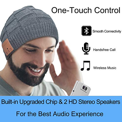 Upgraded Bluetooth Beanie Hat Headphones