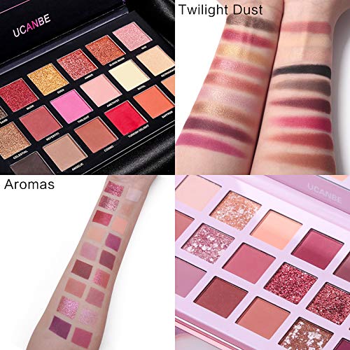 UCANBE Twilight Dusk + Aromas Nude Eyeshadow Palette Set