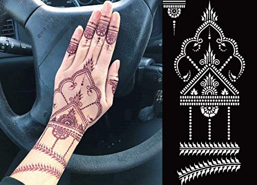 DIVAWOO 12 Sheet Henna Tattoo Stencils