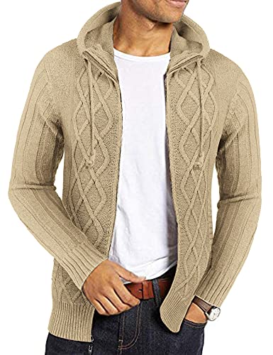 Casual Zipper Knitted Cardigan Sweater