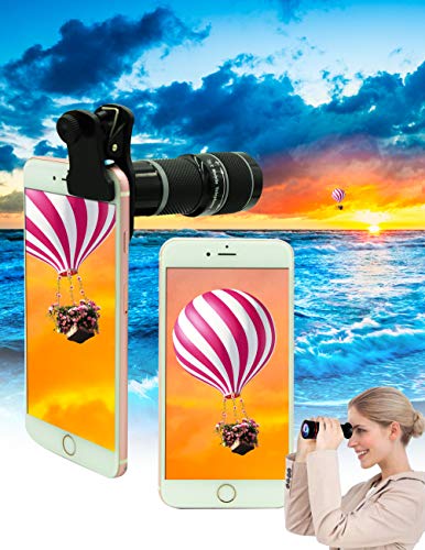 11-in-1 Universal Cell Phone Camera Lens Kit with Telephoto, Wide Angle, and Macro Lenses