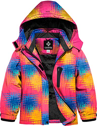 GEMYSE Girls' Waterproof Snow Jacket