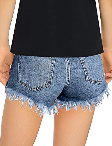 Frayed Denim Jean Shorts for Girls