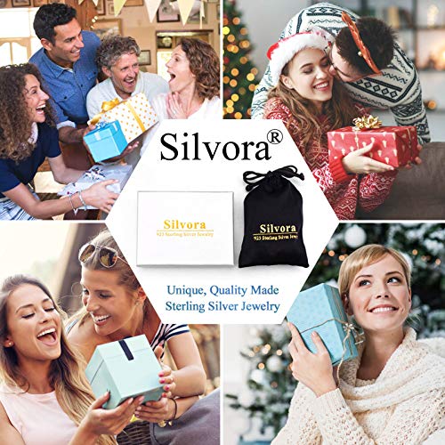 Silvora Sterling Silver Cuban Knot Link Chain Ring