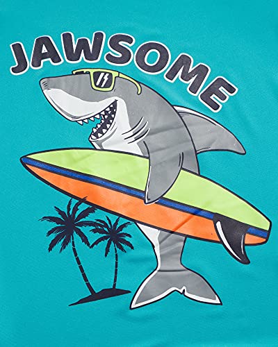 Quad Seven Boys' Rashguard Set, Surfer Shark/Dino, 10