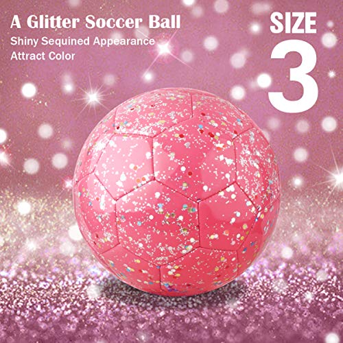 PP PICADOR Glitter Soccer Ball Kids with Pump