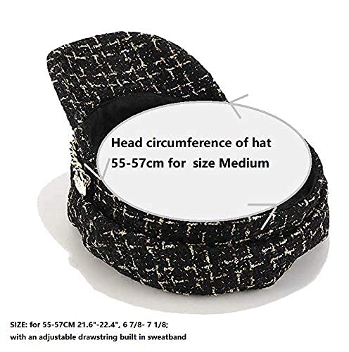 Women's Tweed Plaid Newsboy Cap