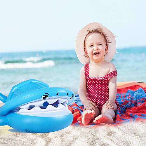 Inflatable Shark Canopy Baby Float Swimming Pool