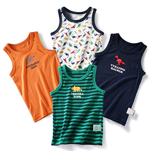 Evercute Baby Toddler Boys Tank Tops 4 Pack