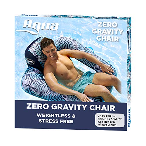 AQUA Inflatable Zero Gravity Pool Chair Lounge