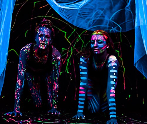 Midnight Glo Black Light Face and Body Paint Set