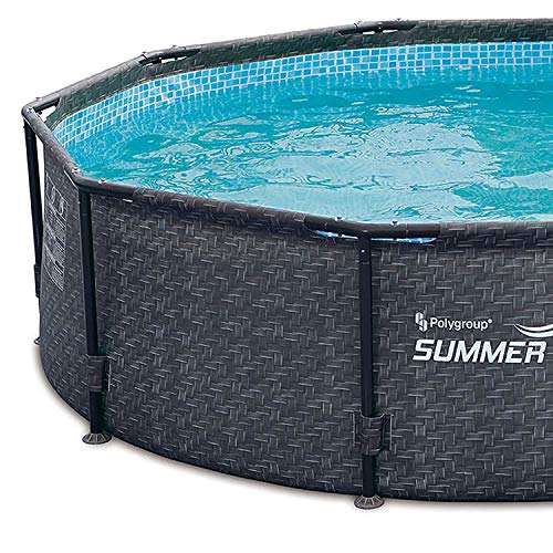 Summer Waves Active 12ft x 33in Round Frame Above Ground Pool Set