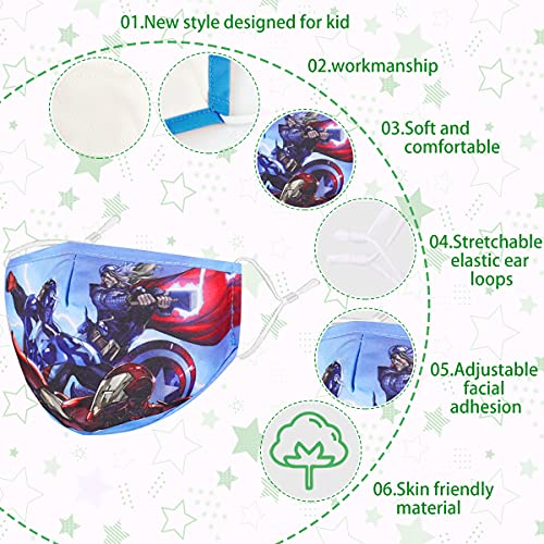 Alldriey Washable Reusable 3D Kids Face Mask