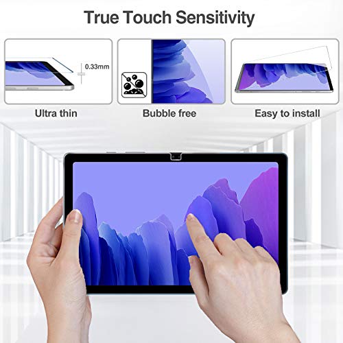 [2 Pack] ProCase Galaxy Tab A7 10.4 2020 Screen Protector T500 T505 T507, Tempered Glass Screen Film Guard for 10.4 Inch Galaxy Tab A7 2020 Tablet SM-T500 SM-T505 SM-T507