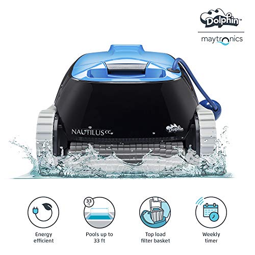 DOLPHIN Nautilus CC Robotic Pool Cleaner for In-Ground and Above Ground Pools up to 33 Feet