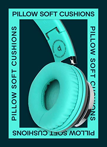 Artix CL750 On-Ear Headphones with Mic, Turquoise/Gray
