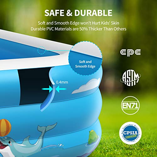 Oxsaml Inflatable Pool for Kids and Family, 98