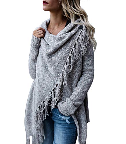 CEASIKERY Tassel Hem Sweater