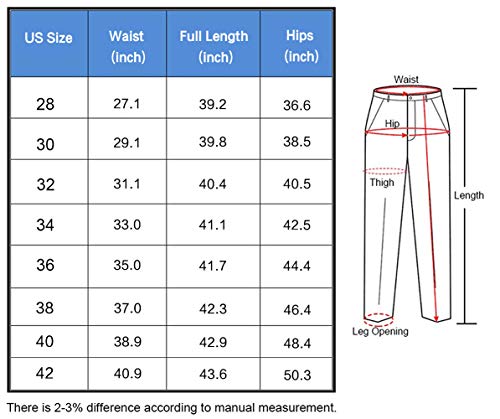 LONGBIDA Mens Skinny Holes Ripped Straight Hip Hop Biker Stretchy Jeans（Black,32）