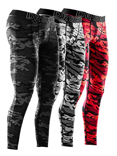 DRSKIN 3-Pack Compression Pants (Line, L)