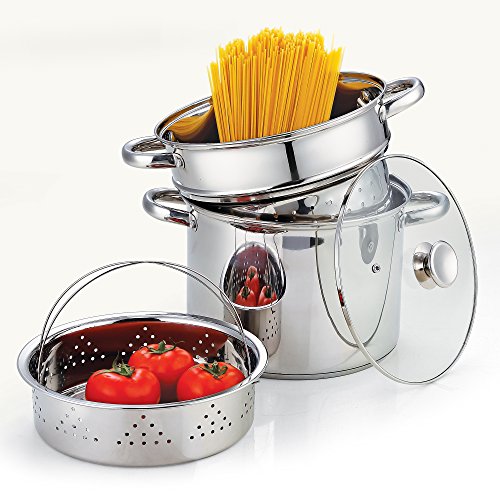 Cook N Home 4-Piece 8 Quart Multipots