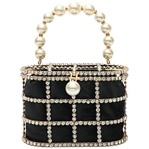 CARIEDO Beaded Pearl Clutch Purse