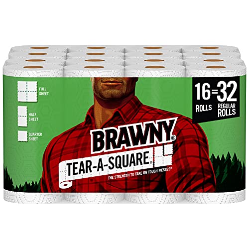 Brawny Tear-A-Square Paper Towels