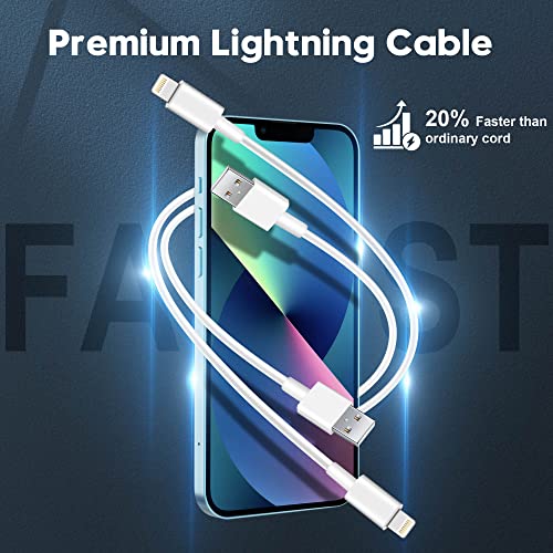 TIKALONG Car Charger with 2-Port USB and 2 Charging Cables for iPhone/iPad