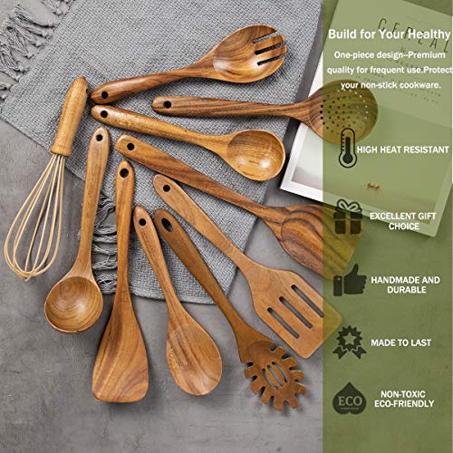 Wooden Cooking Spoons-10 Pack