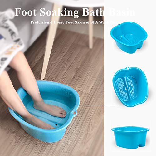 Large Foot Soaking Tub for Home Spa - Blue
