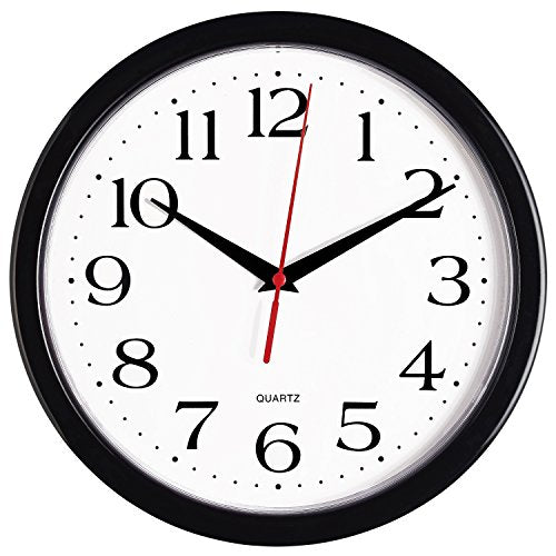 Bernhard Products Wall Clock - Silent Non-Ticking
