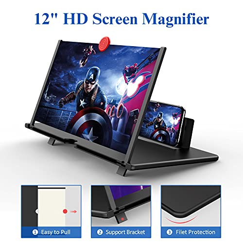 Foldable Phone Stand with Screen Amplifierâ€“Supports All Smartphones
