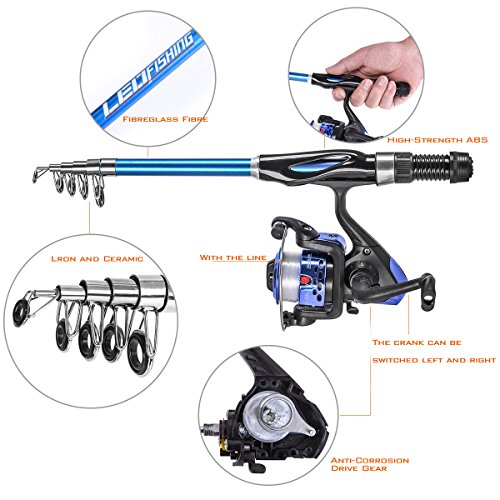 Leo Kids Fishing Combo 130CM with Kit & Bag