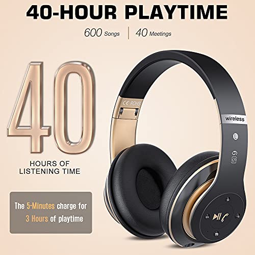 6S Wireless Bluetooth Headphones - Hi-Fi Stereo, Foldable