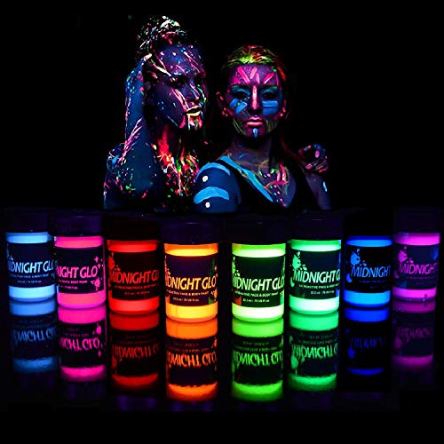 Midnight Glo Black Light Face and Body Paint Set