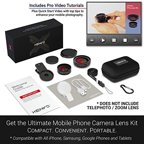 Xenvo Pro Lens Kit with LED Light and Travel Case