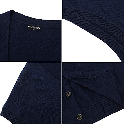 Men's Cashmere Blend Vest Cardigan