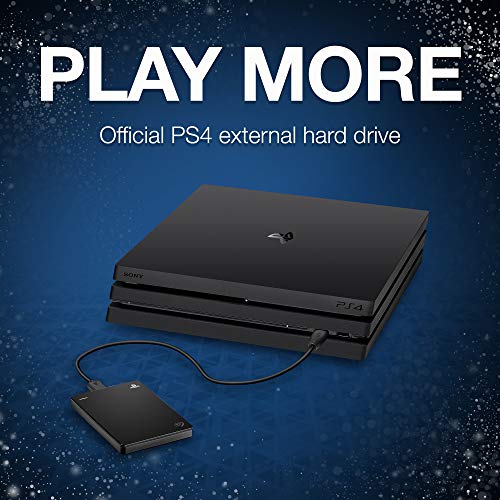 Seagate (STGD2000100) Game Drive for PS4 Systems 2TB External Hard Drive Portable HDD – USB 3.0, Officially Licensed Product