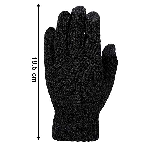 Cooraby Kids Touchscreen Gloves, 2 Pairs