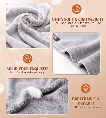 POPCHOSE Microfiber Hair Towel Wrap for Women