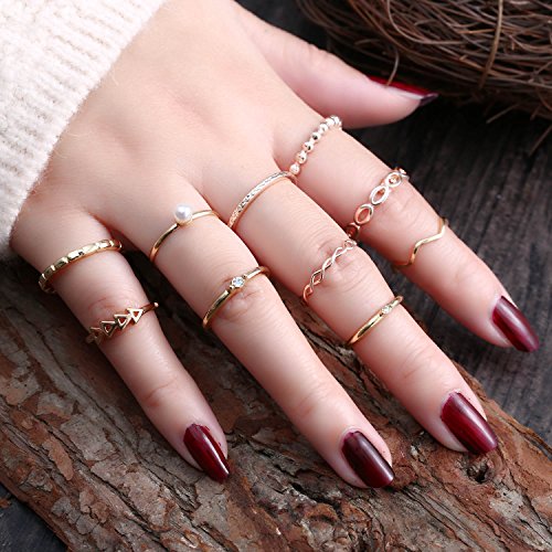 RINHOO FRIENDSHIP Crystal Ring Set