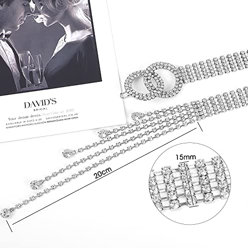 Shiny Rhinestone Double O-Ring Belt for Women by WHIPPY