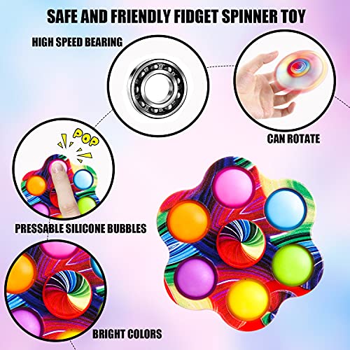 Pop Fidget Spinners for Stress Relief and Anxiety-12 pack