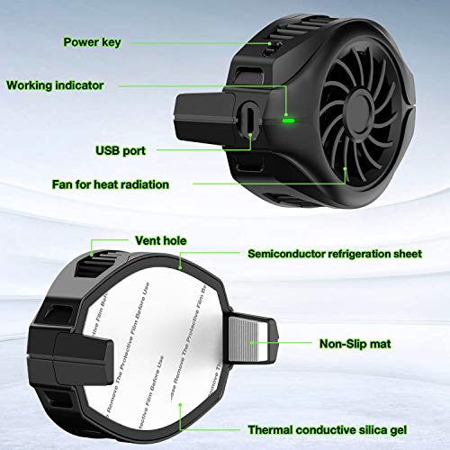 Portable Smartphone Game Cooler with Joystick - OFIYAA Cellphone Cooler