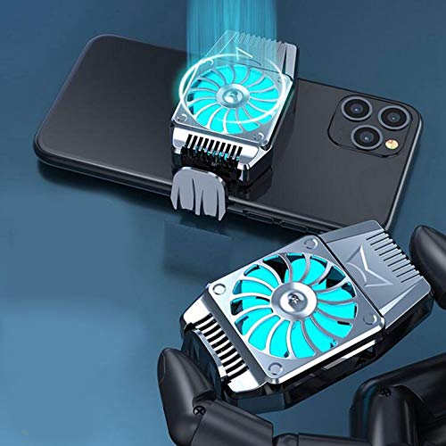 Mobile Phone Cooler with LED Light for Gaming and Videos