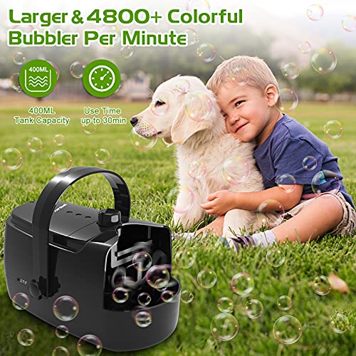 Durable Automatic Bubble Blower Machine - Makes 4800+ Bubbles Per Minute